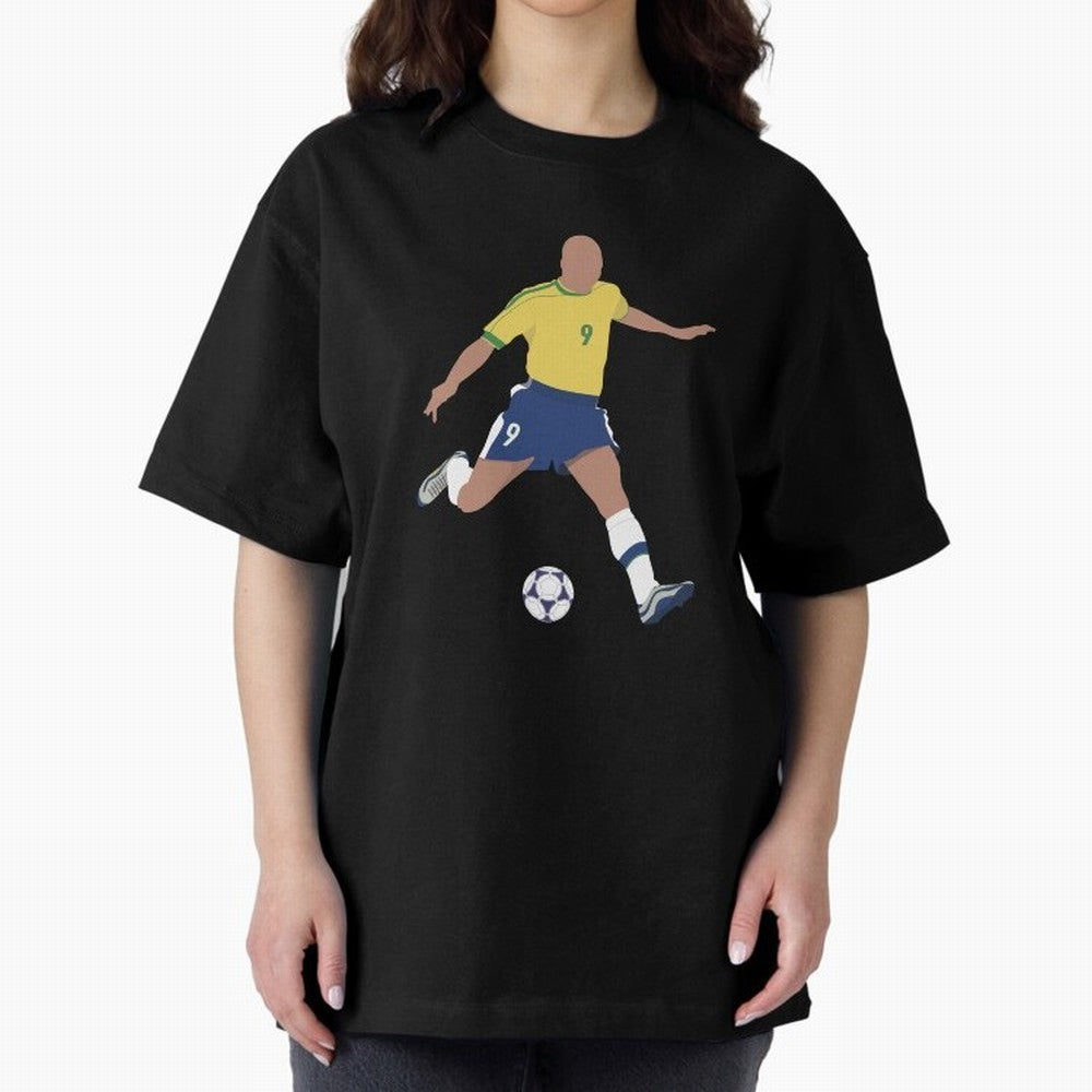 Ronaldo Lu¨ªs Naz¨¢rio de Lima - R9 Oversized T-Shirt Feel the Heartbeat of FIFA World Cup 2026 Featuring Neymar, England Energy, Football History, Final Match Energy, Crowd Noise and Once in a Lifetime Moments; Perfect for Supporters Who Want Bold