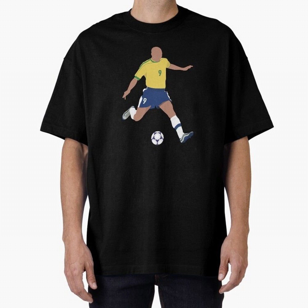 Ronaldo Lu¨ªs Naz¨¢rio de Lima - R9 Oversized T-Shirt Feel the Heartbeat of FIFA World Cup 2026 Featuring Neymar, England Energy, Football History, Final Match Energy, Crowd Noise and Once in a Lifetime Moments; Perfect for Supporters Who Want Bold