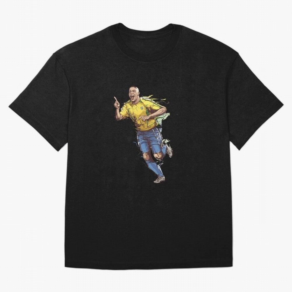 Brazilian Football Player from Milano Oversized T-Shirt Enjoy the Biggest Football Party of Global Football Passion for FIFA World Cup 2026 USA Canada Mexico, Inspired by Haaland, Argentina, Worldwide Fan Energy, Dramatic Goals, Stadium Lights and