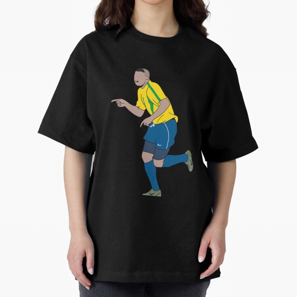 Ronaldo R9 Brazil (2002 WC) Oversized T-Shirt Represent Fans Who Live for Match Day Hype around FIFA World Cup 2026 USA Canada Mexico, Messi, Neymar and Mbappe, England, France and Netherlands, Fan Favorite Moments, National Team Passion, Big Match