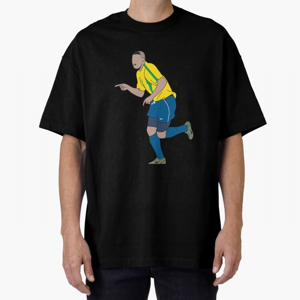 Ronaldo R9 Brazil (2002 WC) Oversized T-Shirt Represent Fans Who Live for Match Day Hype around FIFA World Cup 2026 USA Canada Mexico, Messi, Neymar and Mbappe, England, France and Netherlands, Fan Favorite Moments, National Team Passion, Big Match