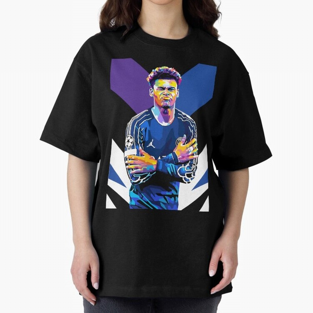 Desire Doue in WPAP Style Oversized T-Shirt Elevate Match Day Hype around FIFA World Cup 2026, Cristiano Ronaldo, Argentina and Brazil, Stadium Memories, Football Loyalty, International Chants and Championship Tradition; Created for Match Day