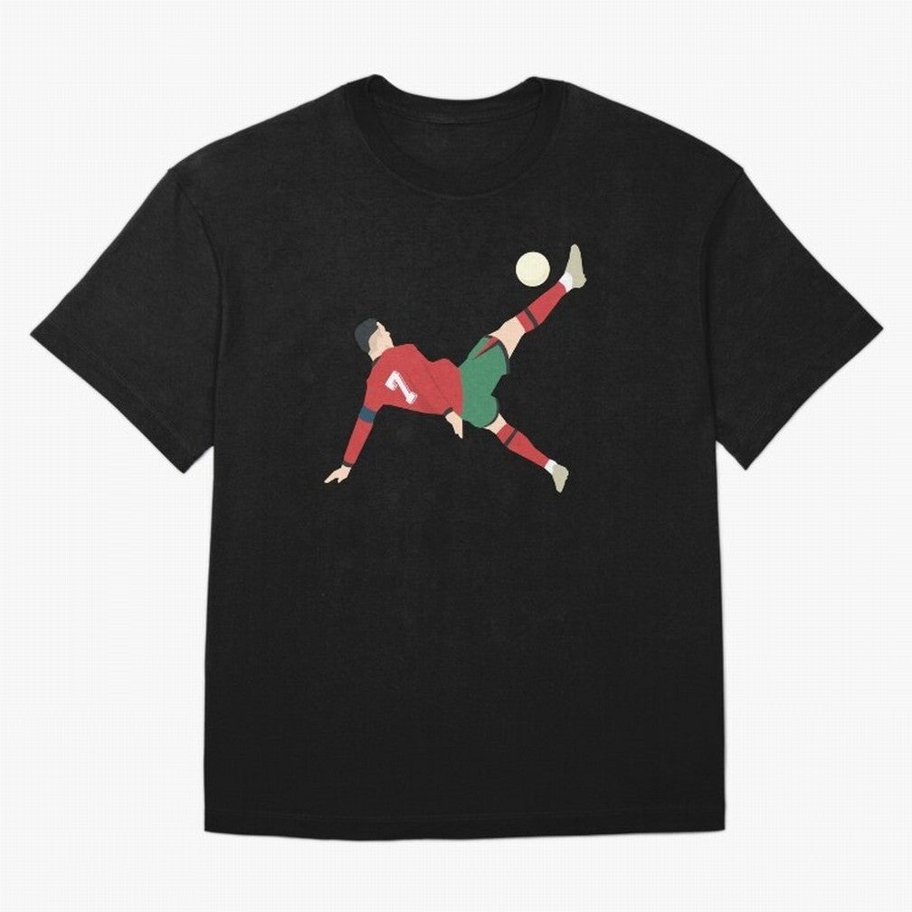 Cristiano Ronaldo CR7 Portugal Oversized T-Shirt Celebrate the Biggest Stage of Match Day Hype around FIFA World Cup 2026 Group Stage, Messi and Cristiano Ronaldo, Spain, Championship Spirit, Famous Goals, Roaring Crowds and International Football