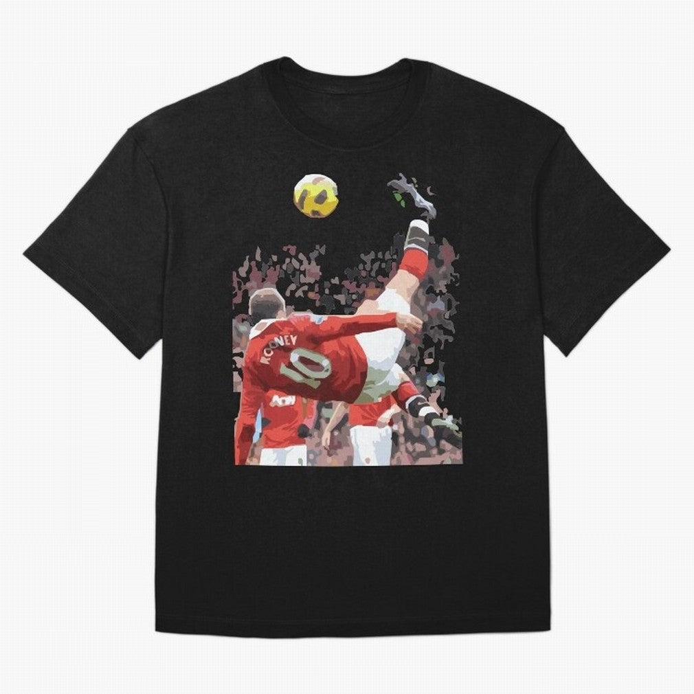 WAYNE ROONEY Oversized T-Shirt Feel the Roar of FIFA World Cup 2026 with Messi, Neymar and Mbappe, Argentina, France and Brazil Energy, Championship Spirit, Famous Goals, Roaring Crowds and International Football Unity; Great for Watch Parties,