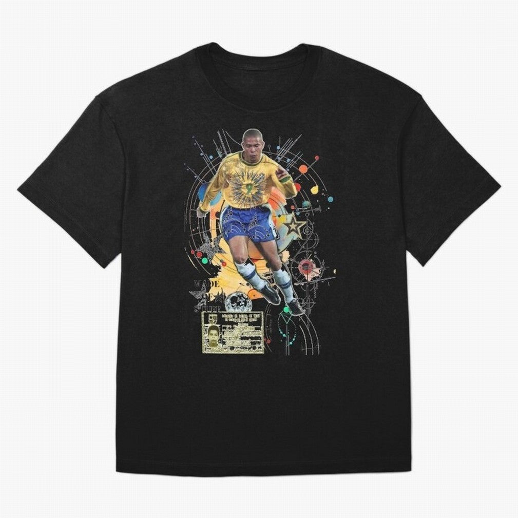 Ronaldo Nazario Football Playmaker Oversized T-Shirt Celebrate FIFA World Cup 2026 Featuring Haaland, Argentina, France and Brazil Energy, Global Supporter Spirit, Legendary Goals, National Colors and Tournament Celebration; Ideal for Passionate