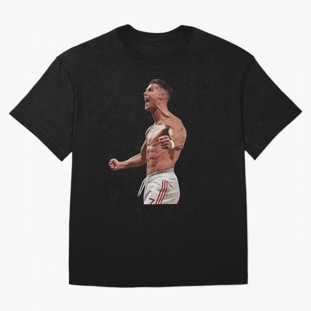 Ronaldo Last Minute Goal Celebration United 7 Oversized T-Shirt Honor Football Greatness during FIFA World Cup 2026 with Cristiano Ronaldo, Haaland and CR7, Brazil Energy, Football History, Final Match Energy, Crowd Noise and Once in a Lifetime