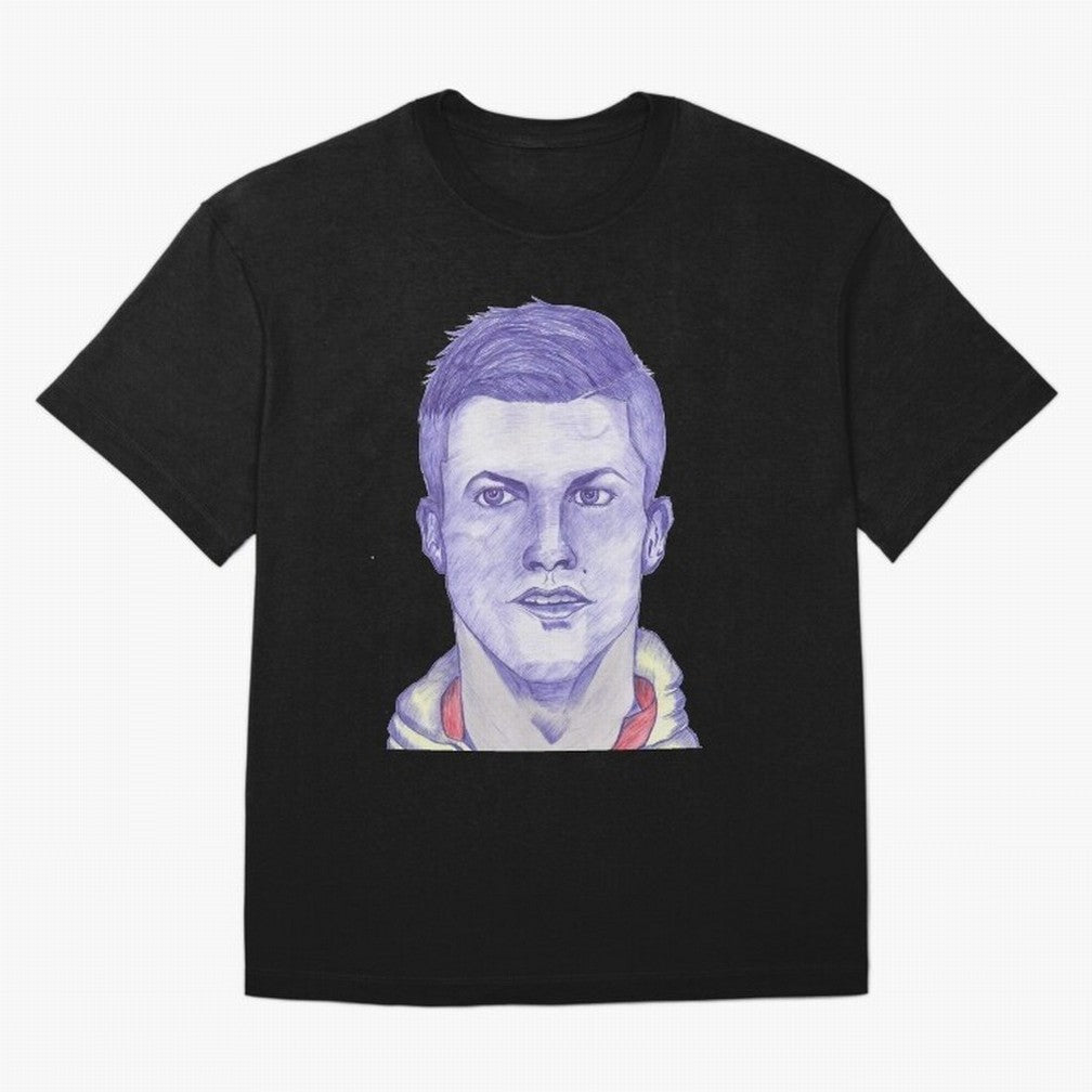 C-Ronaldo portrait drawing Oversized T-Shirt Carry the Colors and Pride of FIFA World Cup 2026 for Fans of Messi, CR7 and Mbappe and England and Germany, Bringing Game Day Rituals, Football Legends, Country Pride and the Road to the Final; Made for