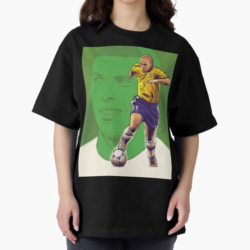 Wallpaper Ronaldo Nazario Oversized T-Shirt Bring a Champion Mindset to FIFA World Cup 2026 USA Canada Mexico Highlighting Neymar, Haaland and Cristiano Ronaldo, Spain and Netherlands Energy, Fan Favorite Moments, National Team Passion, Big Match