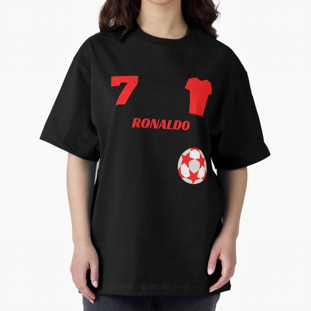 Ronaldo 7 - Man U Back to Manchester Oversized T-Shirt Celebrate Golden Goal Energy in FIFA World Cup 2026 USA Canada Mexico for Fans of Cristiano Ronaldo and Portugal, Spain and Germany, Bringing Game Day Rituals, Football Legends, Country Pride