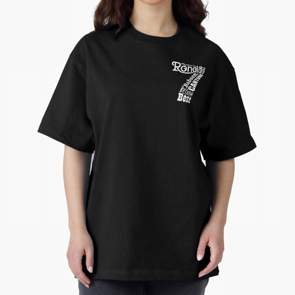 Manchester United Magnificent Sevens Oversized T-Shirt Celebrate Every Goal in FIFA World Cup 2026 for Fans of Neymar, Haaland and Cristiano Ronaldo and Brazil, Portugal and Argentina, Bringing Football Festival Excitement, Trophy Ambitions,