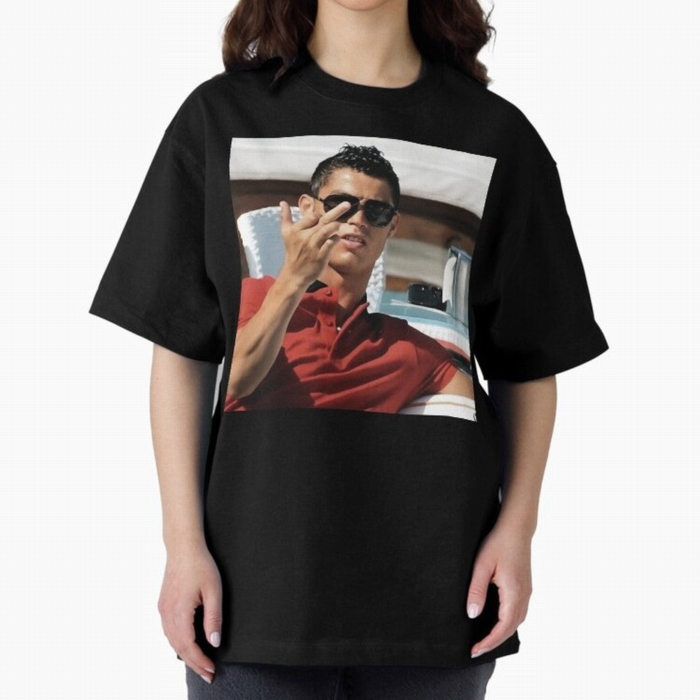 Ronaldo Oversized T-Shirt Showcase FIFA World Cup 2026 USA Canada Mexico Spirit, Centered on Germany, Mbappe and Neymar, Vintage Soccer Flavor, Modern Football Stars, National Flags and Final Night Emotion; Ideal for Fans Who Follow Messi,