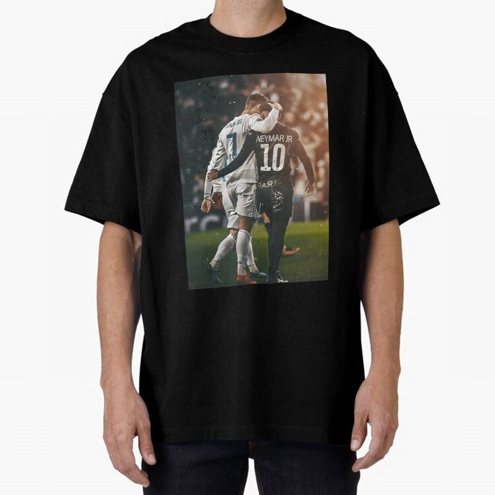 Neymar and Ronaldo Poster	 Oversized T-Shirt Bring FIFA World Cup 2026 Group Stage Made for Cristiano Ronaldo, England and Germany Energy, Football Passion, Legendary Performances, Festival Vibes and Supporter Community; Built for Supporters