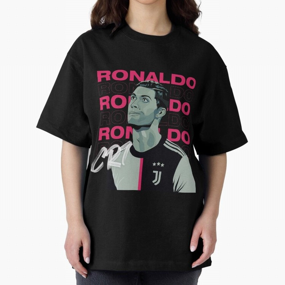 Ronaldo Oversized T-Shirt Celebrate National Team Dreams in Match Day Hype around FIFA World Cup 2026 Group Stage, Neymar, Argentina and Brazil, Championship Spirit, Famous Goals, Roaring Crowds and International Football Unity; Ideal for
