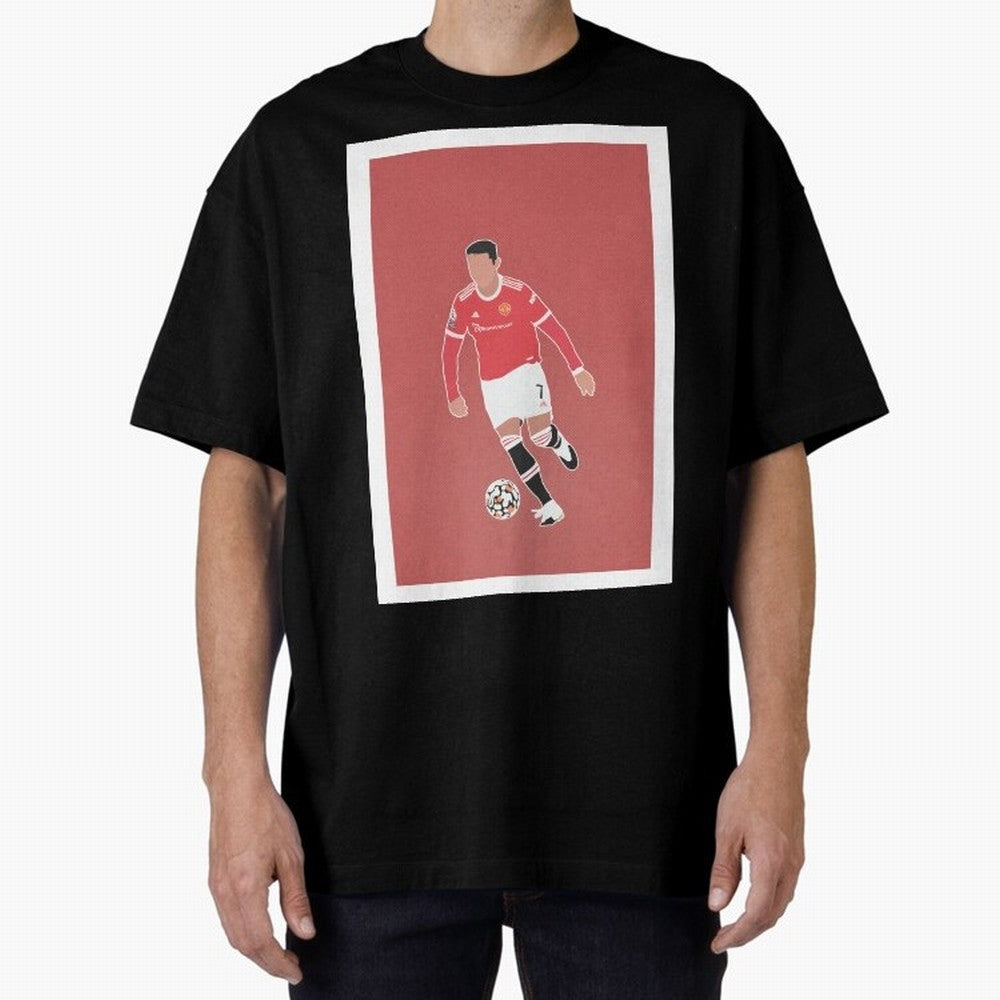 Cristiano Ronaldo 2 Oversized T-Shirt Bring Stadium Energy to FIFA World Cup 2026 Group Stage Spirit, with France, Neymar, Classic Soccer Heritage, Championship Pressure, Fan Loyalty and International Pride; Created for Match Day Parties, Soccer