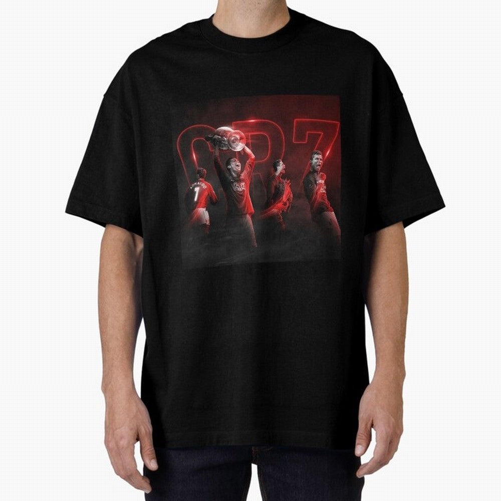 Cristiano Ronaldo in Manchester United Oversized T-Shirt Refresh Match Day Hype around FIFA World Cup 2026 Group Stage, Neymar, England, France and Netherlands, Football Festival Excitement, Trophy Ambitions, Country Rivalries and Star Player Buzz;