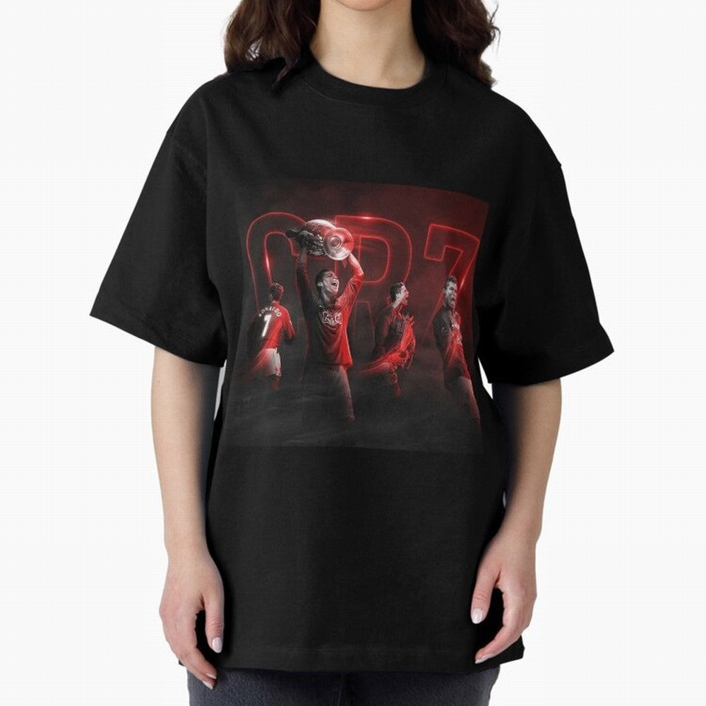 Cristiano Ronaldo in Manchester United Oversized T-Shirt Refresh Match Day Hype around FIFA World Cup 2026 Group Stage, Neymar, England, France and Netherlands, Football Festival Excitement, Trophy Ambitions, Country Rivalries and Star Player Buzz;