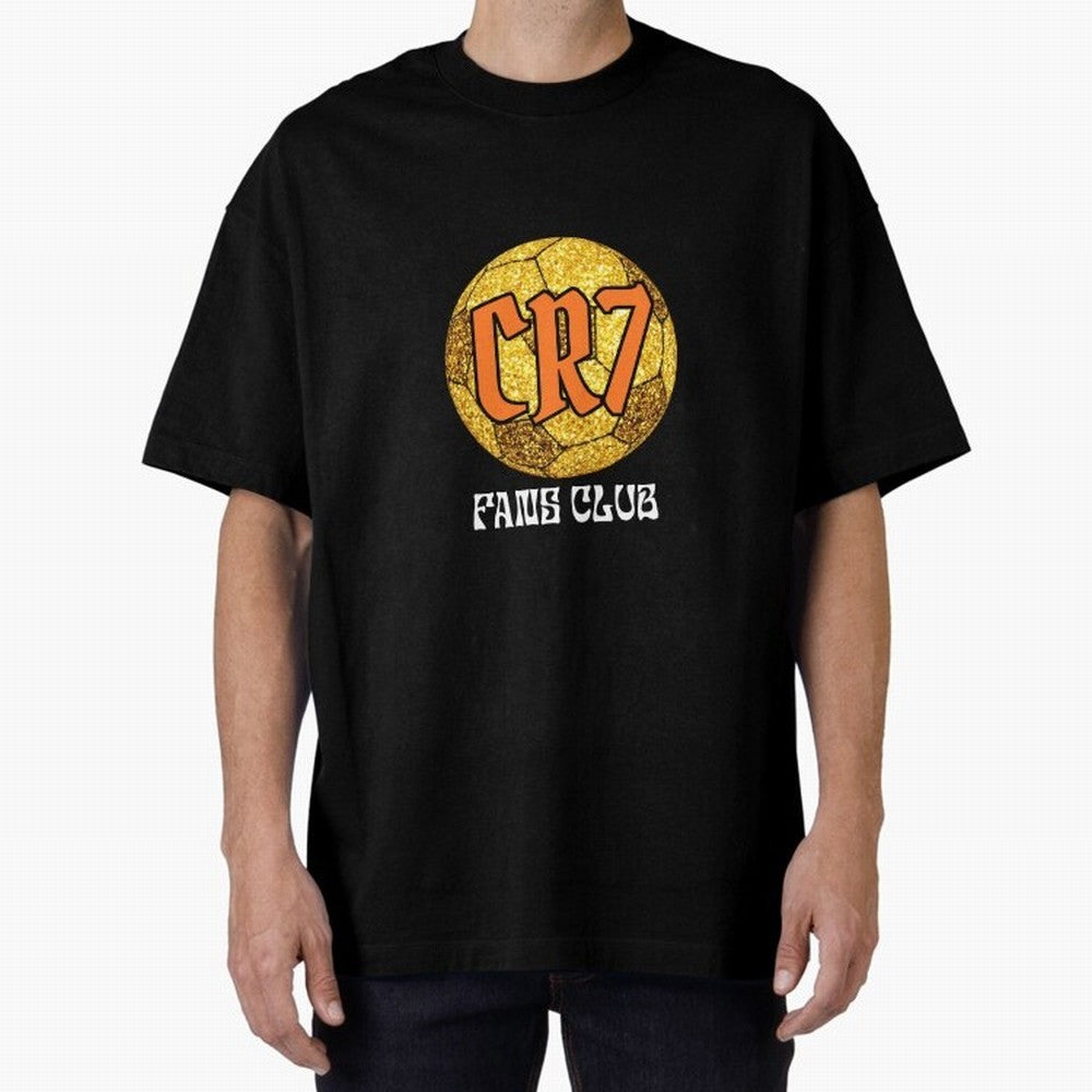 CR7 BLK3 Oversized T-Shirt Turn Up for FIFA World Cup 2026 USA Canada Mexico Capturing Messi, Neymar and Mbappe, Argentina Energy, Champion Mindset, Group Stage Buzz, Knockout Tension and Passionate Fan Culture; Ideal for Football Dads, Football