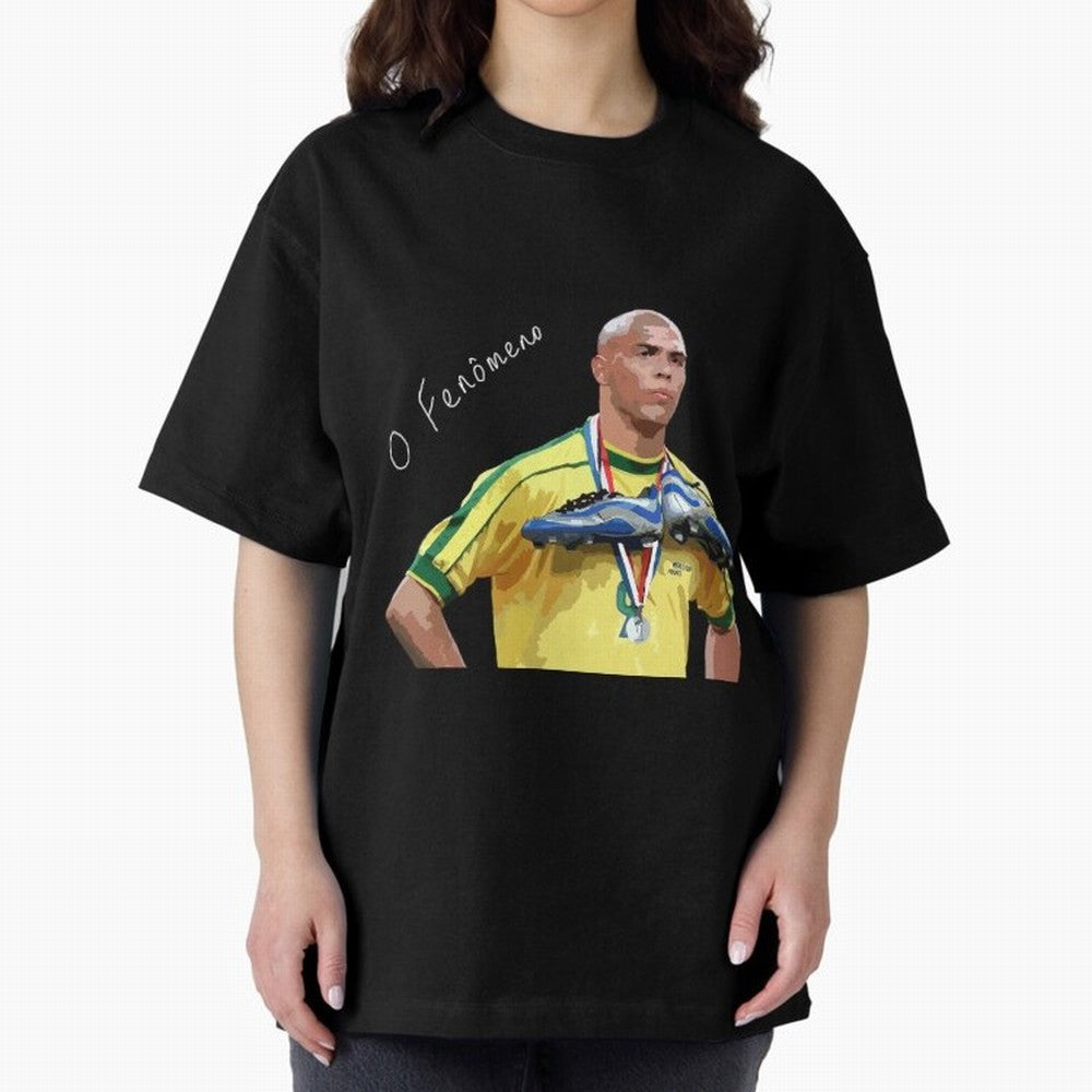 Ronaldo Il Fenomeno Oversized T-Shirt Celebrate Every Goal in FIFA World Cup 2026 Group Stage Spirit, Inspired by Netherlands, Cristiano Ronaldo, Global Supporter Spirit, Legendary Goals, National Colors and Tournament Celebration; Ideal for Fans