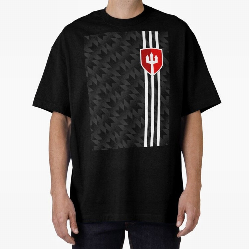 Manchester United 2017/18 3rd Kit Jersey Pattern Oversized T-Shirt Show Match Day Excitement for FIFA World Cup 2026 USA Canada Mexico Spirit, Built around England, Messi, Sports Nostalgia, International Competition, Famous Players and