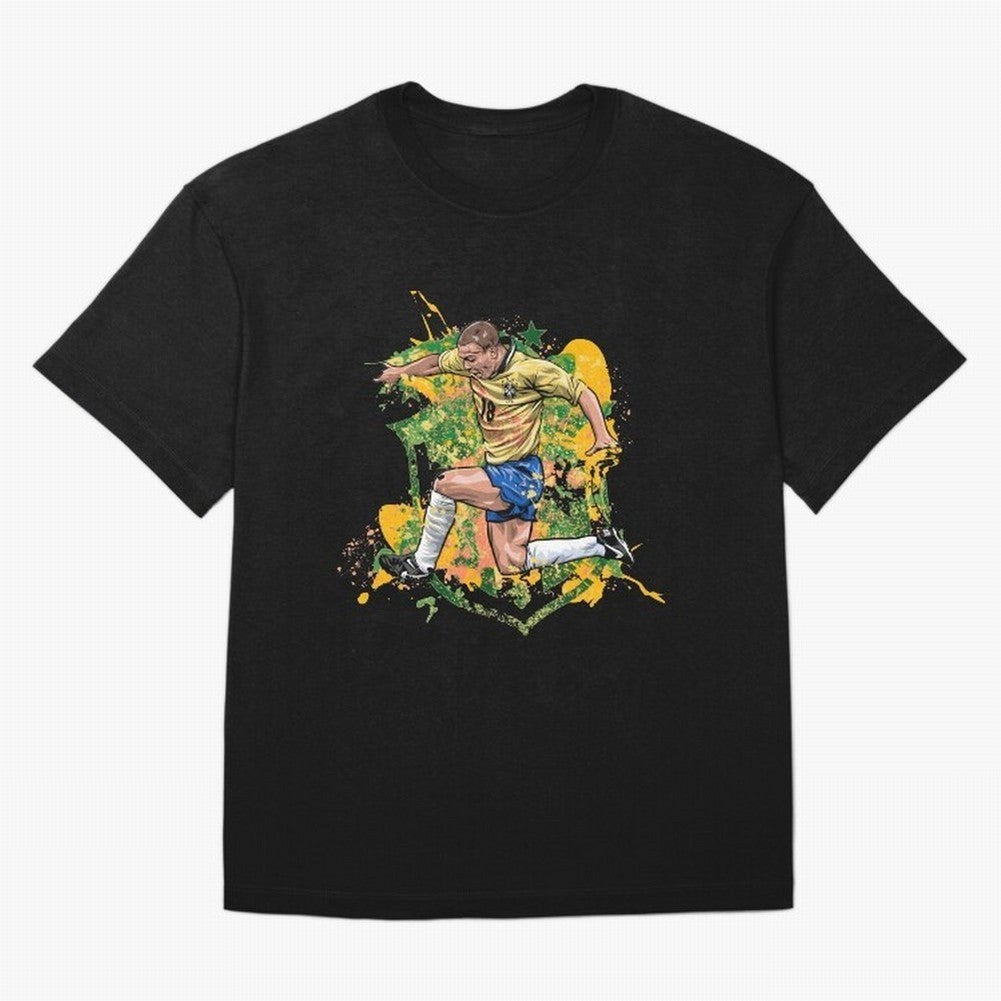 Ronaldo Nazario de Lima - Fenomeno do Brasil Oversized T-Shirt Mark Match Day Hype around FIFA World Cup 2026 Group Stage, CR7, England, Match Day Excitement, Supporter Culture, Golden Goals and Global Football Passion; Perfect for Supporters Who