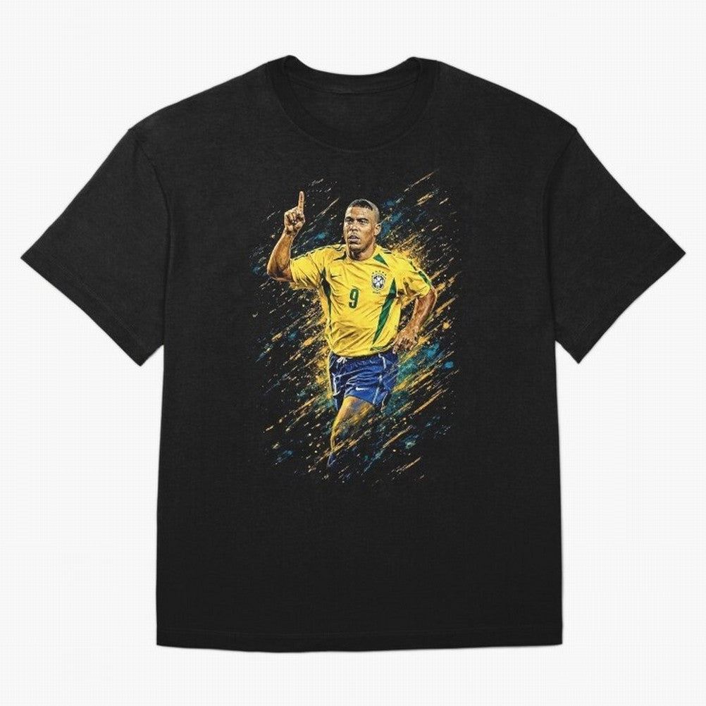 R9 Ronaldo Football Legend Oversized T-Shirt Feel the Trophy Chase of Match Day Hype around FIFA World Cup 2026, Neymar, Haaland and Cristiano Ronaldo, Brazil, Goal Celebration Energy, Supporter Heritage, Football Icons and Worldwide Tournament