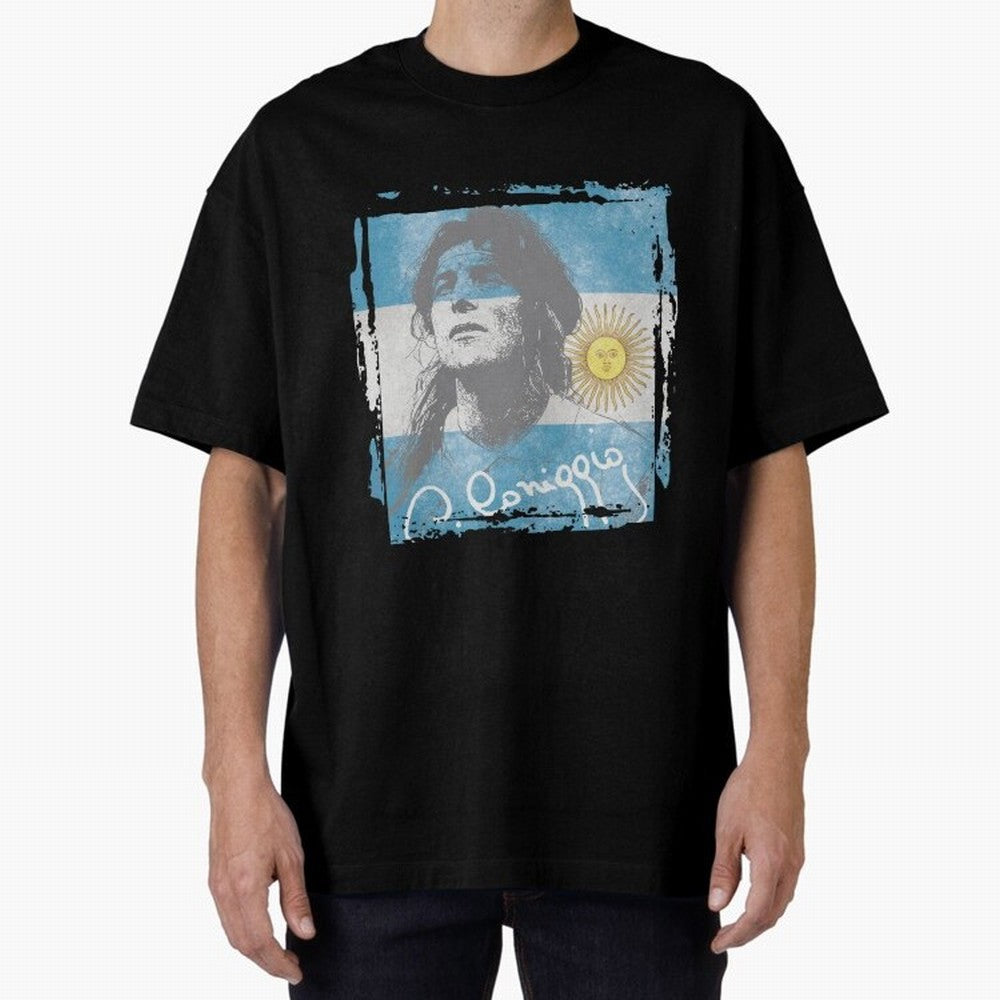Claudio Caniggia Oversized T-Shirt Support Iconic Players in FIFA World Cup 2026 Group Stage for Fans of Neymar, Haaland and Cristiano Ronaldo and Netherlands, Bringing Sports Nostalgia, International Competition, Famous Players and Unforgettable