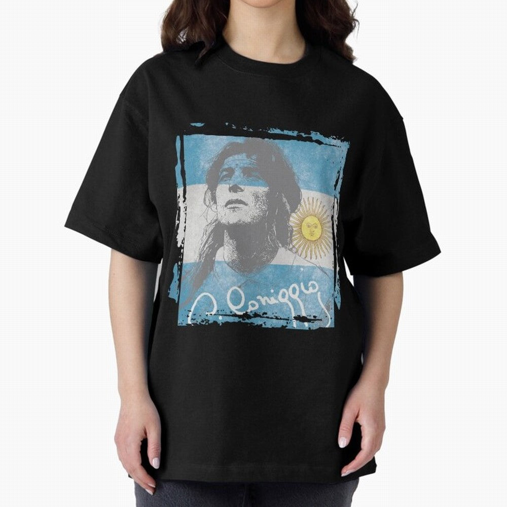 Claudio Caniggia Oversized T-Shirt Support Iconic Players in FIFA World Cup 2026 Group Stage for Fans of Neymar, Haaland and Cristiano Ronaldo and Netherlands, Bringing Sports Nostalgia, International Competition, Famous Players and Unforgettable