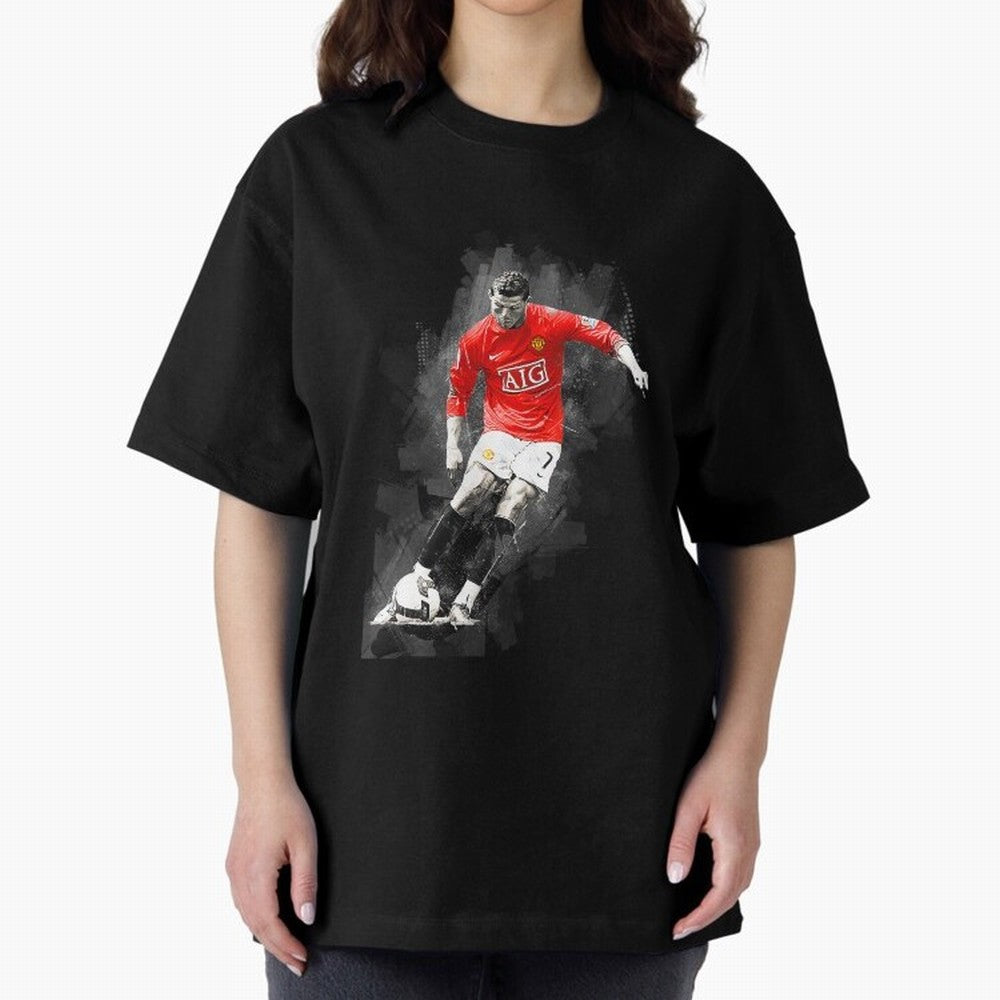 Cristiano Ronaldo gift Oversized T-Shirt Turn Football Passion into Global Football Passion for FIFA World Cup 2026 USA Canada Mexico, Connected to Messi, CR7 and Mbappe, Spain, Soccer Culture, Superstar Moments, National Team Dreams and