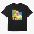 Ronaldo Oversized T-Shirt Elevate Global Football Passion for FIFA World Cup 2026 USA Canada Mexico, Centered on Haaland, France and Portugal, Vintage Soccer Flavor, Modern Football Stars, National Flags and Final Night Emotion; Made for Die Hard