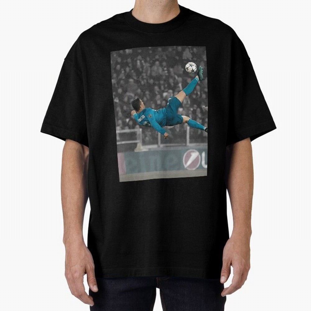 C Ronaldo Poster	 Oversized T-Shirt Spotlight the FIFA World Cup 2026 Journey through Messi, CR7 and Mbappe Highlights, England, France and Netherlands Pride, Football Passion, Legendary Performances, Festival Vibes and Supporter Community; Great