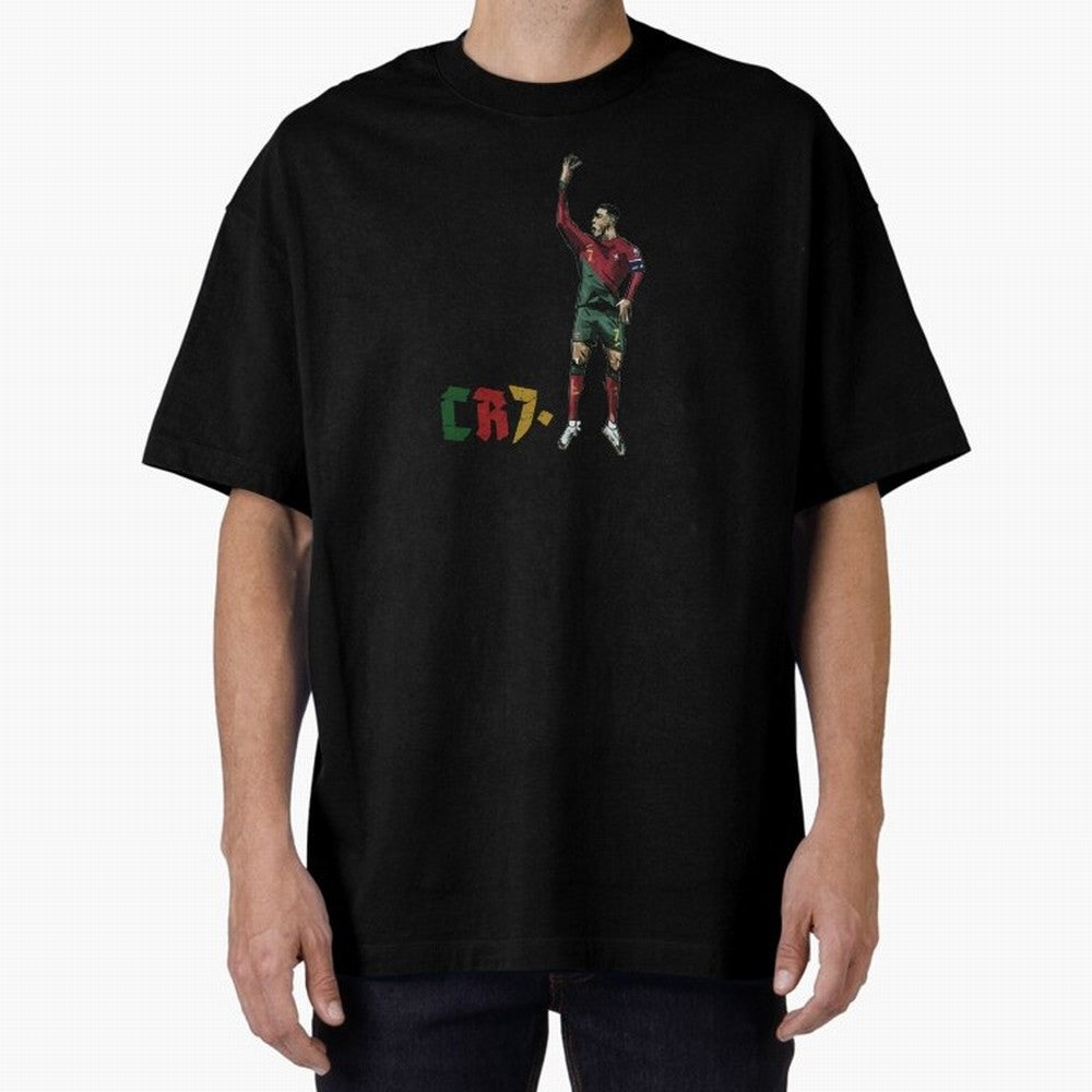 CR7. Oversized T-Shirt Support Global Football Passion for FIFA World Cup 2026, Driven by CR7, England and Germany, Supporter Pride, Iconic Celebrations, Legendary Names and Global Match Day Energy; Created for Match Day Parties, Soccer Gifts, Fan