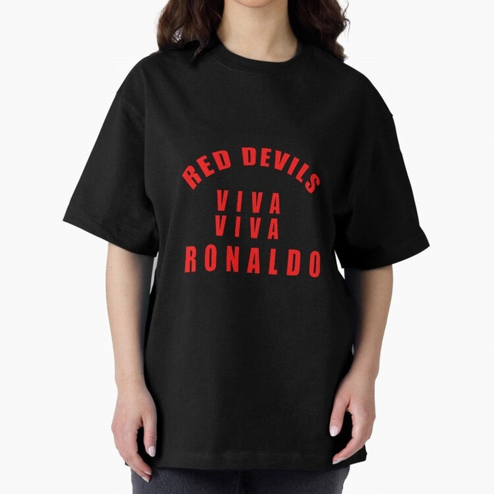 Viva Viva Ronaldo Oversized T-Shirt Show Your Stadium Side during Global Football Passion for FIFA World Cup 2026 USA Canada Mexico, Inspired by Mbappe and Neymar, Portugal, Goal Celebration Energy, Supporter Heritage, Football Icons and Worldwide