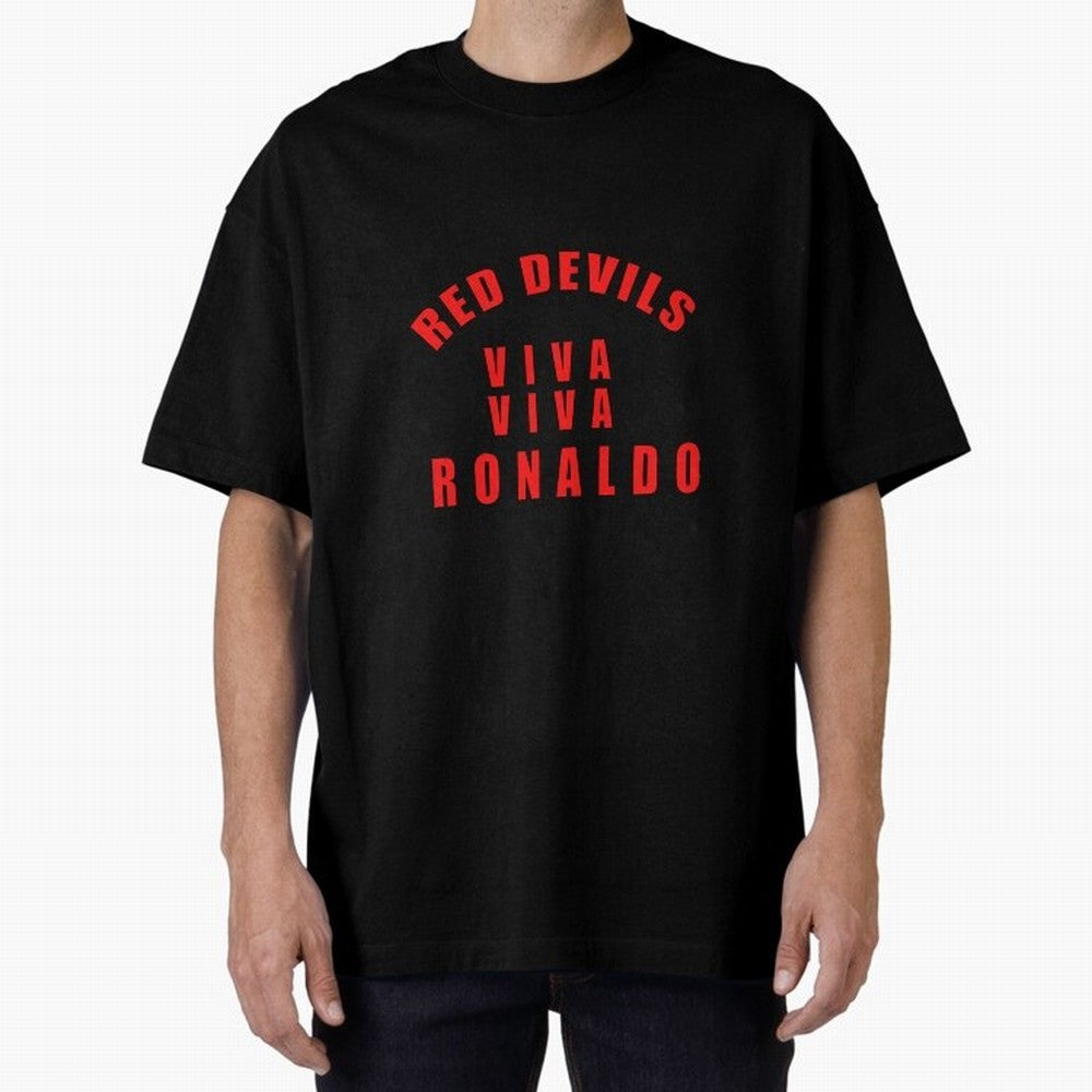 Viva Viva Ronaldo Oversized T-Shirt Show Your Stadium Side during Global Football Passion for FIFA World Cup 2026 USA Canada Mexico, Inspired by Mbappe and Neymar, Portugal, Goal Celebration Energy, Supporter Heritage, Football Icons and Worldwide