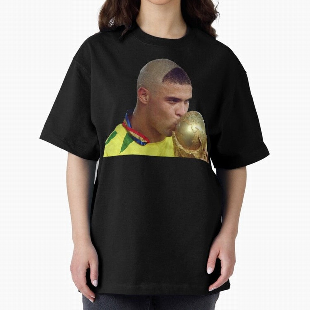 El Fenomeno Oversized T-Shirt Bring Bold Fan Energy to Global Football Passion for FIFA World Cup 2026 Group Stage, Filled with Messi, France and Portugal, Championship Spirit, Famous Goals, Roaring Crowds and International Football Unity; Created