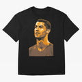 Ronaldo Oversized T-Shirt Support Your Favorite Stars during FIFA World Cup 2026 for Fans of Messi and Portugal, Spain and Germany, Bringing Sports Nostalgia, International Competition, Famous Players and Unforgettable Victories; Built for