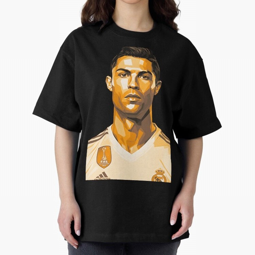 Ronaldo Oversized T-Shirt Celebrate National Team Dreams in the FIFA World Cup 2026 USA Canada Mexico Journey through Neymar Highlights, Spain Pride, Sports Nostalgia, International Competition, Famous Players and Unforgettable Victories; Built for