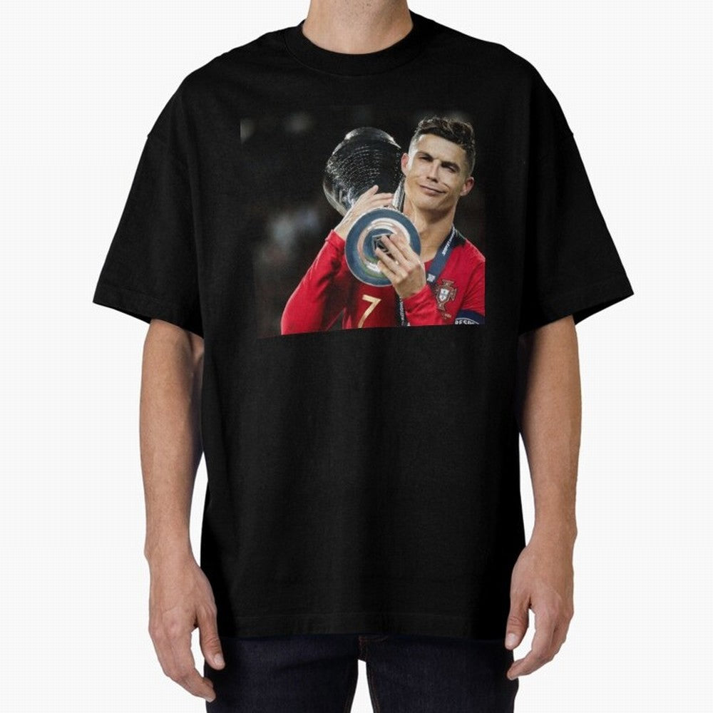 Ronaldo Oversized T-Shirt Build Global Football Passion for FIFA World Cup 2026 USA Canada Mexico, Inspired by Mbappe and Neymar, Argentina, France and Brazil, Fan Favorite Moments, National Team Passion, Big Match Drama and Soccer History; Great