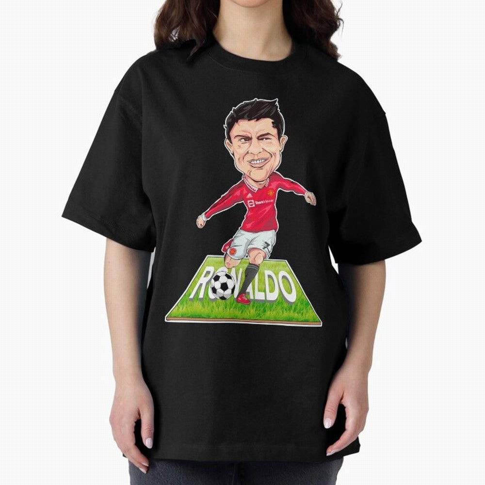 Cristiano Ronaldo Oversized T-Shirt Create the FIFA World Cup 2026 Journey through Cristiano Ronaldo Highlights, Argentina, France and Brazil Pride, Vintage Soccer Flavor, Modern Football Stars, National Flags and Final Night Emotion; Made for Die
