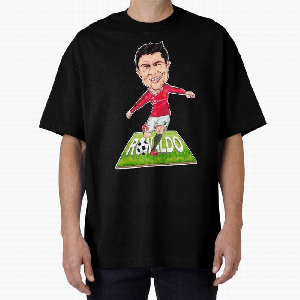 Cristiano Ronaldo Oversized T-Shirt Create the FIFA World Cup 2026 Journey through Cristiano Ronaldo Highlights, Argentina, France and Brazil Pride, Vintage Soccer Flavor, Modern Football Stars, National Flags and Final Night Emotion; Made for Die