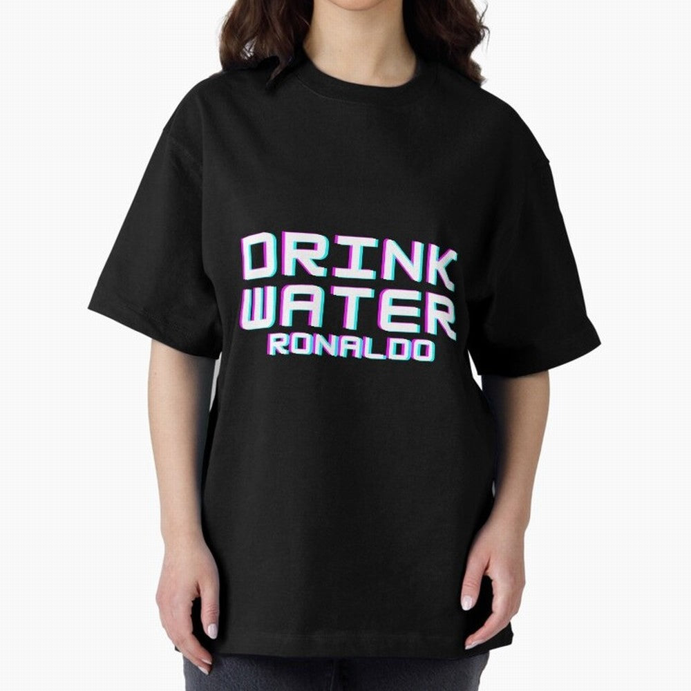 drink water ronaldo Oversized T-Shirt Celebrate Golden Goal Energy in Match Day Hype around FIFA World Cup 2026 USA Canada Mexico, Mbappe, England and Germany, Football Festival Excitement, Trophy Ambitions, Country Rivalries and Star Player Buzz;