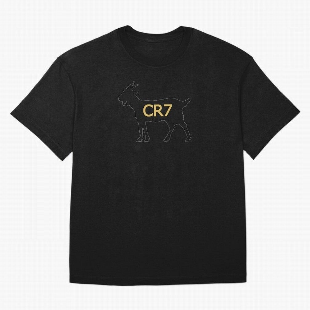 CR7 GOAT Alt Gold Oversized T-Shirt Feel the Trophy Chase of Global Football Passion for FIFA World Cup 2026 USA Canada Mexico, Featuring Messi and Cristiano Ronaldo, Portugal, Champion Mindset, Group Stage Buzz, Knockout Tension and Passionate Fan