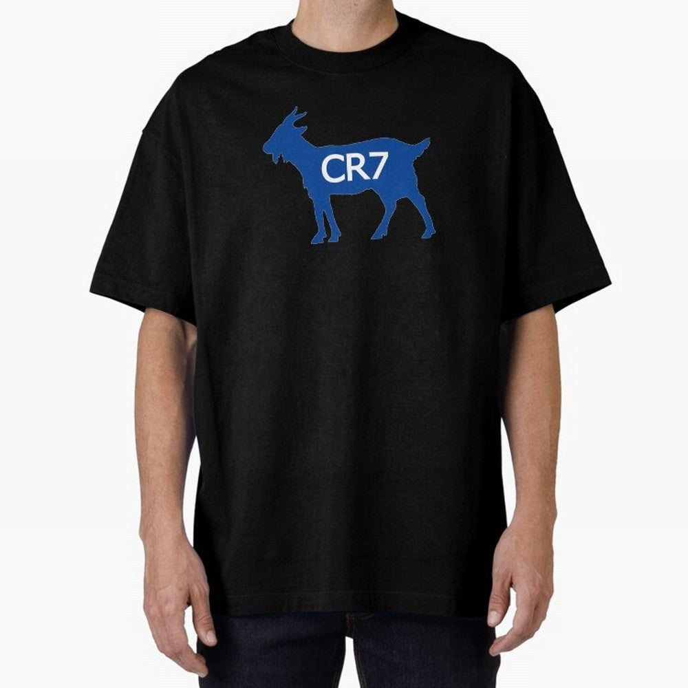 CR7 GOAT Blue Oversized T-Shirt Treasure FIFA World Cup 2026 USA Canada Mexico Made for Haaland, Argentina, France and Brazil Energy, Football History, Final Match Energy, Crowd Noise and Once in a Lifetime Moments; Ideal for Football Dads,
