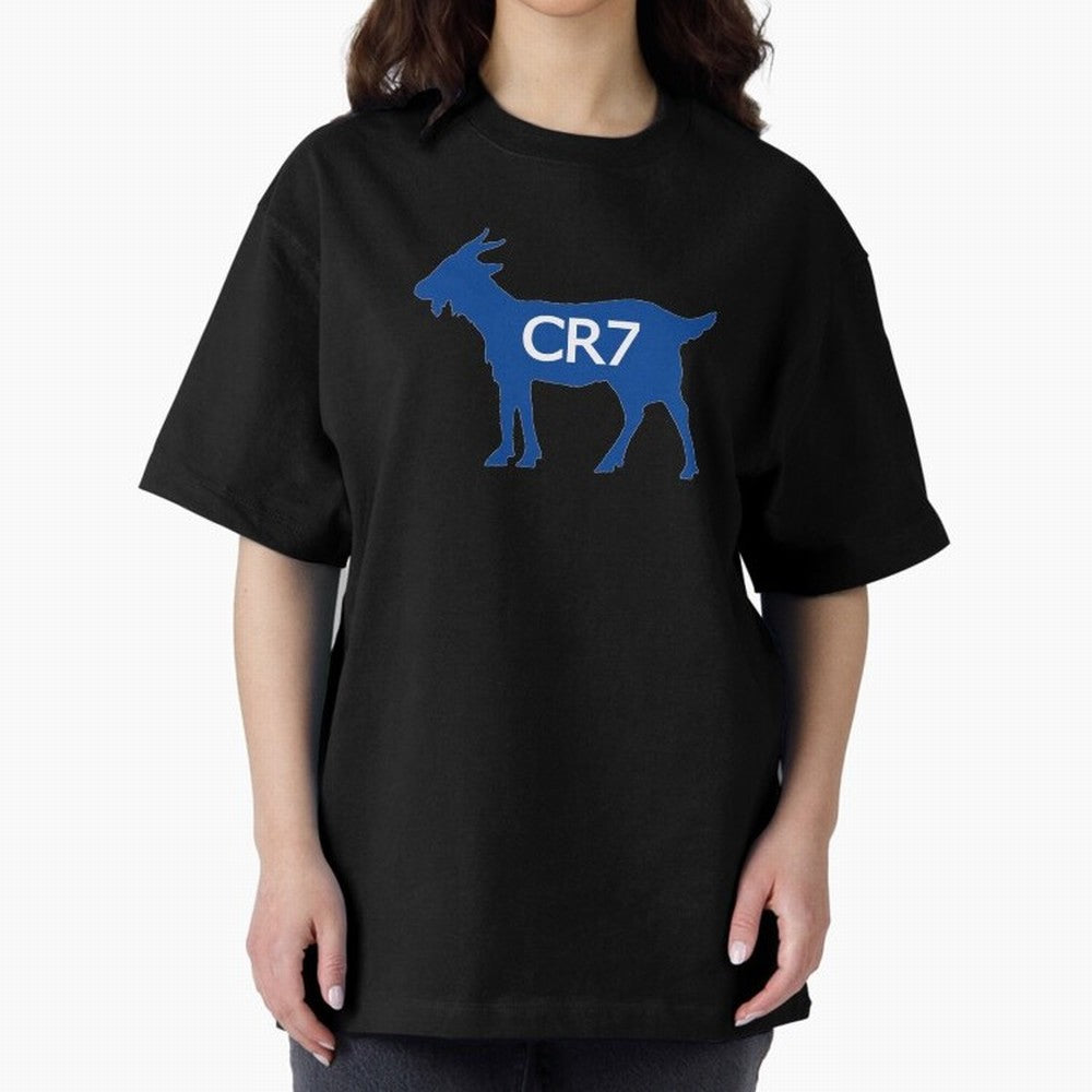 CR7 GOAT Blue Oversized T-Shirt Treasure FIFA World Cup 2026 USA Canada Mexico Made for Haaland, Argentina, France and Brazil Energy, Football History, Final Match Energy, Crowd Noise and Once in a Lifetime Moments; Ideal for Football Dads,