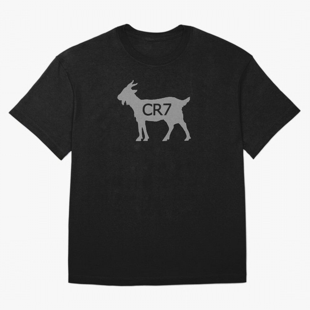 CR7 GOAT Grey 2 Oversized T-Shirt Make Every Kick Count in Match Day Hype around FIFA World Cup 2026 USA Canada Mexico, Haaland, Germany, Fan Favorite Moments, National Team Passion, Big Match Drama and Soccer History; Great for Supporters Who Love