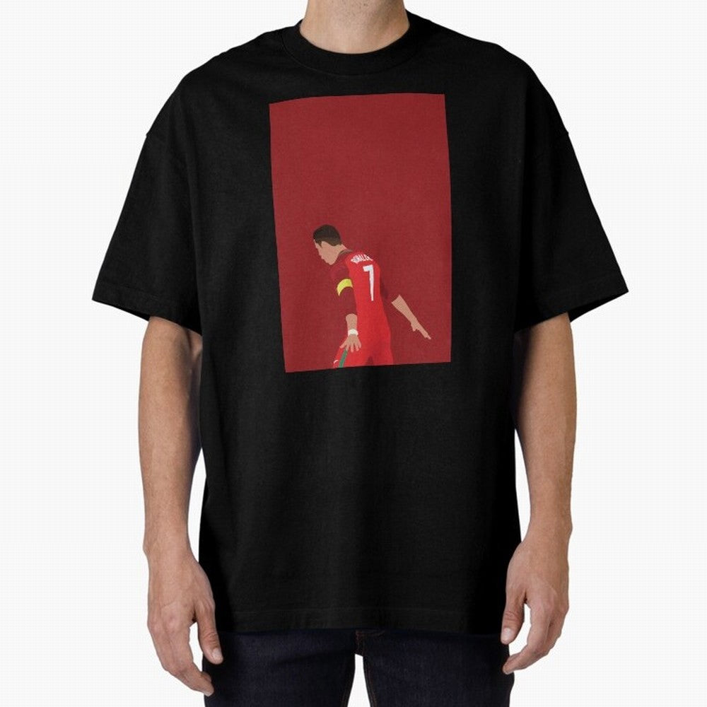 CR7 Oversized T-Shirt Treasure Match Day Hype around FIFA World Cup 2026 Group Stage, CR7 and Messi, England, Championship Spirit, Famous Goals, Roaring Crowds and International Football Unity; Ideal for Fans Who Follow Messi, Cristiano Ronaldo,