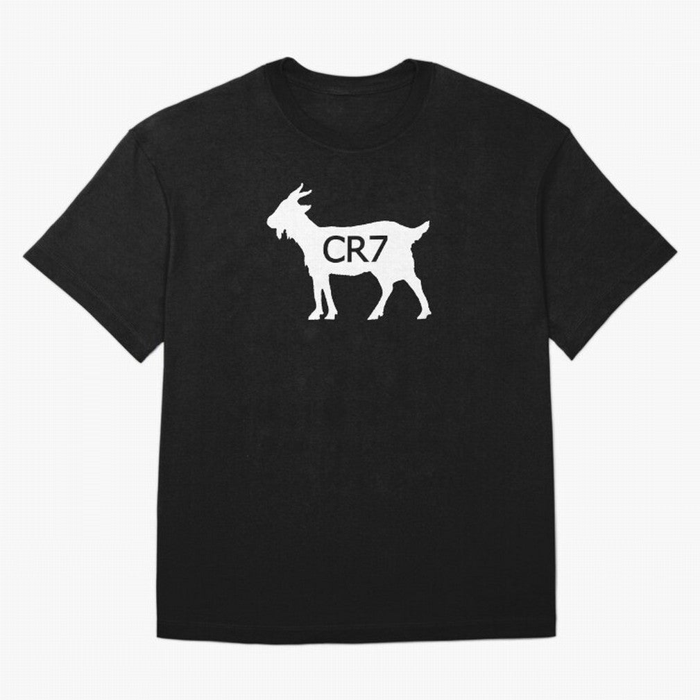 CR7 GOAT Oversized T-Shirt Bring Bold Fan Energy to Global Football Passion for FIFA World Cup 2026, Highlighting CR7 and Messi, France and Portugal, Supporter Pride, Iconic Celebrations, Legendary Names and Global Match Day Energy; Perfect for