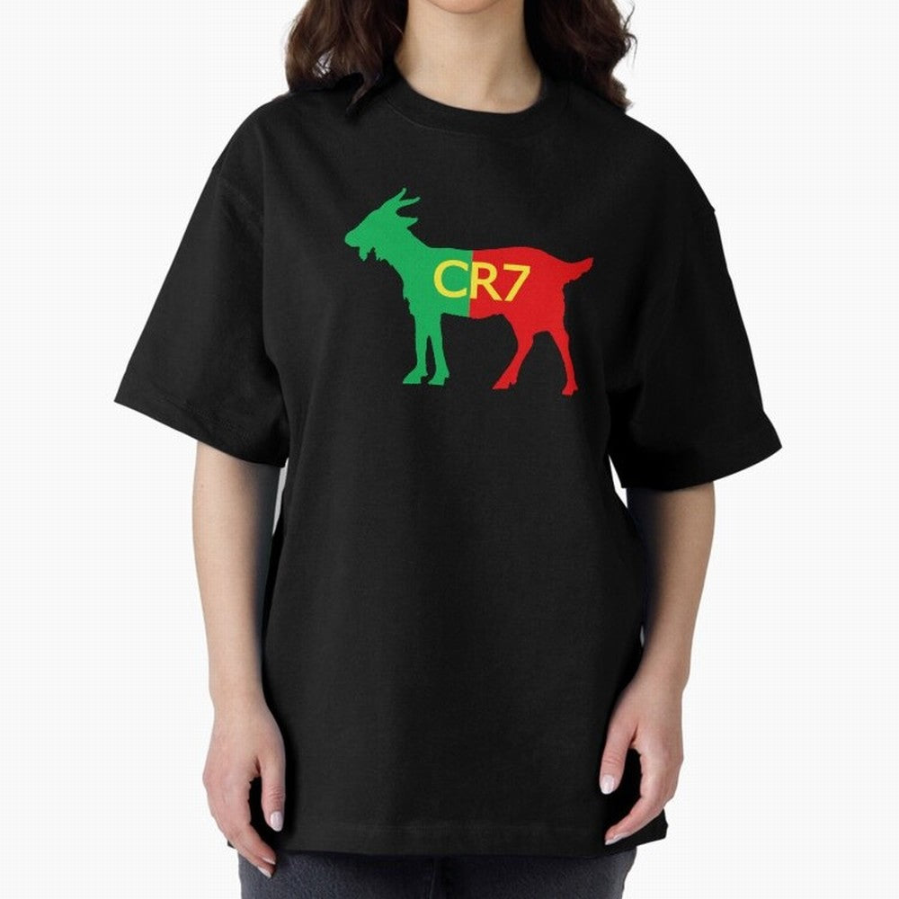 CR7 GOAT Tuga 3 Oversized T-Shirt Carry the Colors and Pride of FIFA World Cup 2026 Group Stage Spirit, Inspired by Portugal, Messi, CR7 and Mbappe, Classic Soccer Heritage, Championship Pressure, Fan Loyalty and International Pride; Made for Die
