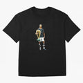 Cristiano Ronaldo CR7 Game Time Pixel Artwork Futbol Soccer Oversized T-Shirt Bring a Champion Mindset to FIFA World Cup 2026 Built around Haaland, Germany Energy, Championship Spirit, Famous Goals, Roaring Crowds and International Football Unity;