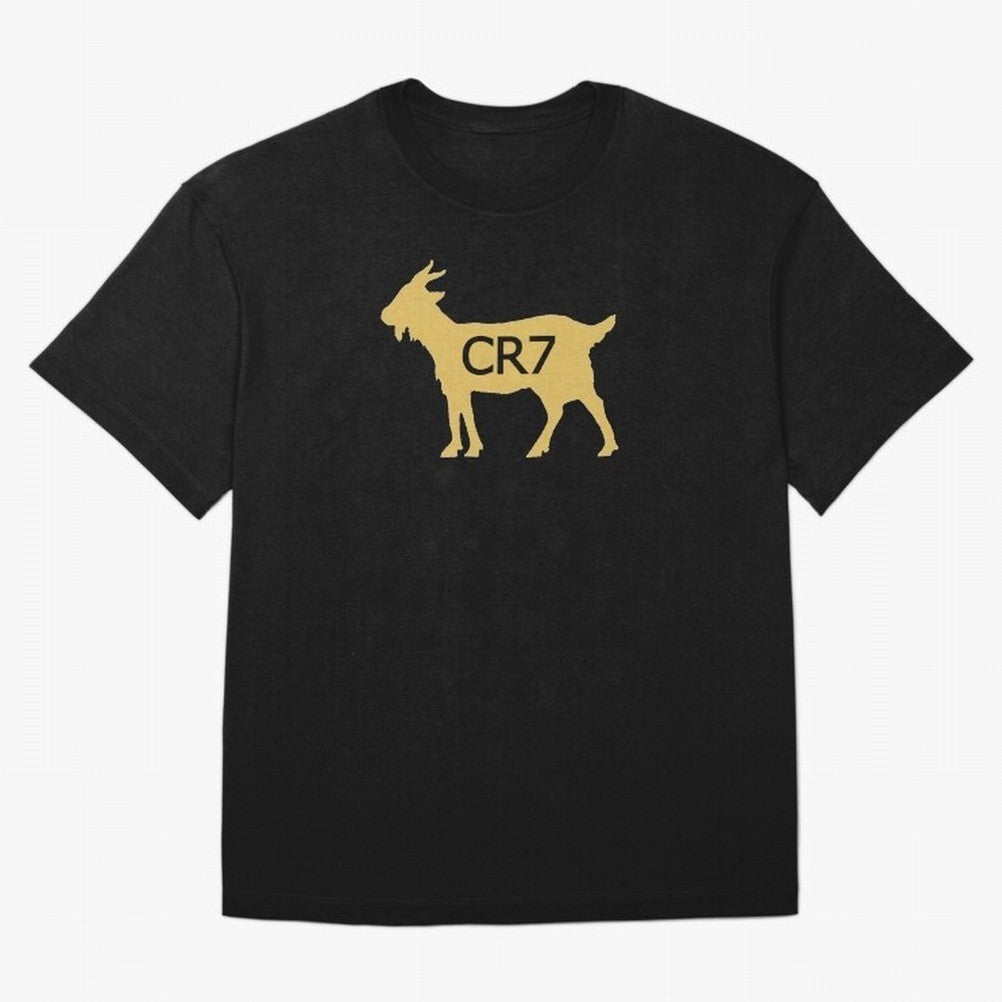 CR7 GOAT Gold Oversized T-Shirt Share FIFA World Cup 2026 Group Stage Built around Cristiano Ronaldo, Haaland and CR7, England and Germany Energy, Worldwide Fan Energy, Dramatic Goals, Stadium Lights and Championship Celebrations; Perfect for Fans,
