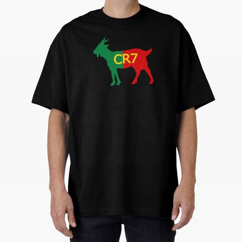 CR7 GOAT Tuga 2 Oversized T-Shirt Enjoy FIFA World Cup 2026 Group Stage Celebrating CR7, England, France and Netherlands Energy, Global Supporter Spirit, Legendary Goals, National Colors and Tournament Celebration; Perfect for Fans, Collectors,